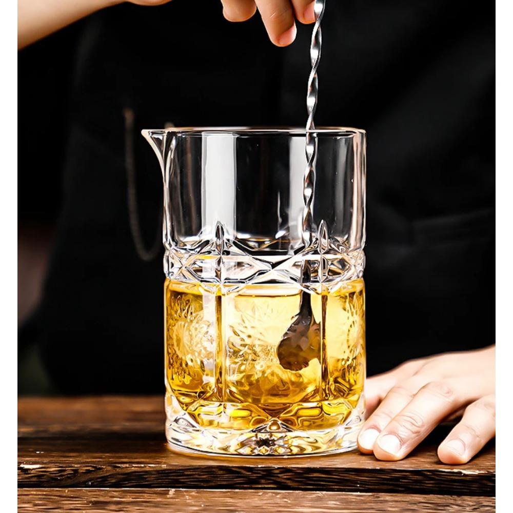 Стакан для смешивания коктейлей, барменский стакан, стакан для размешивания коктейлей с толстым утяжеленным дном, профессиональный барный стакан, стакан для смешивания