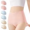RONGUI Женское одноразовое хлопковое нижнее белье, Трусы для глубокого ношения, Для путешествий, Большие размеры, Для больницы, Для пожилых, 6 шт. (белый)