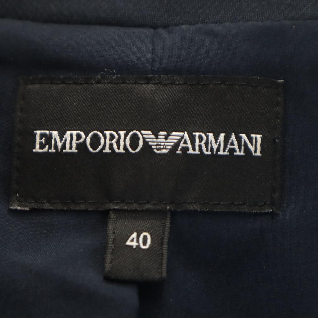 Emporio Armani Long Sleeve Jacket 40 Navy System Women Used