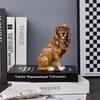 Elegant Male Lion Resin Ornament for Office or Home Decor