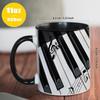 Гитара Бас Пианино Скрипка Керамическая Кружка Музыкальный Клуб Студент Подарок на День Рождения Чашка для Питья Подарок на День Рождения Смешные Кружки