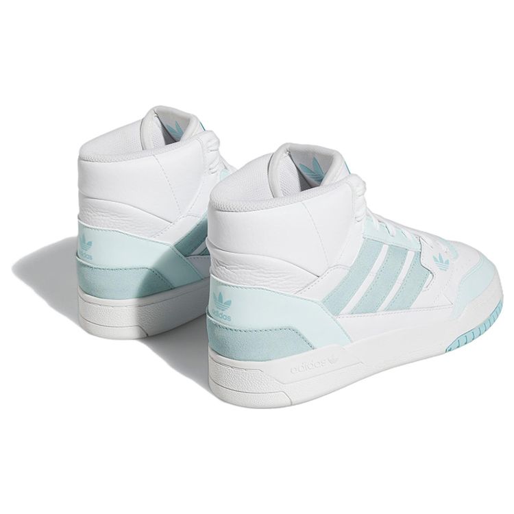 Adidas Оригинальные высокие кеды для скейтбординга Drop Step Женские кроссовки Белый/Синий HQ6983