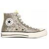 JW Anderson X Converse 1970s Round-toe Lace-up High-top Canvas Shoes Unisex Gold and Silver Sequins