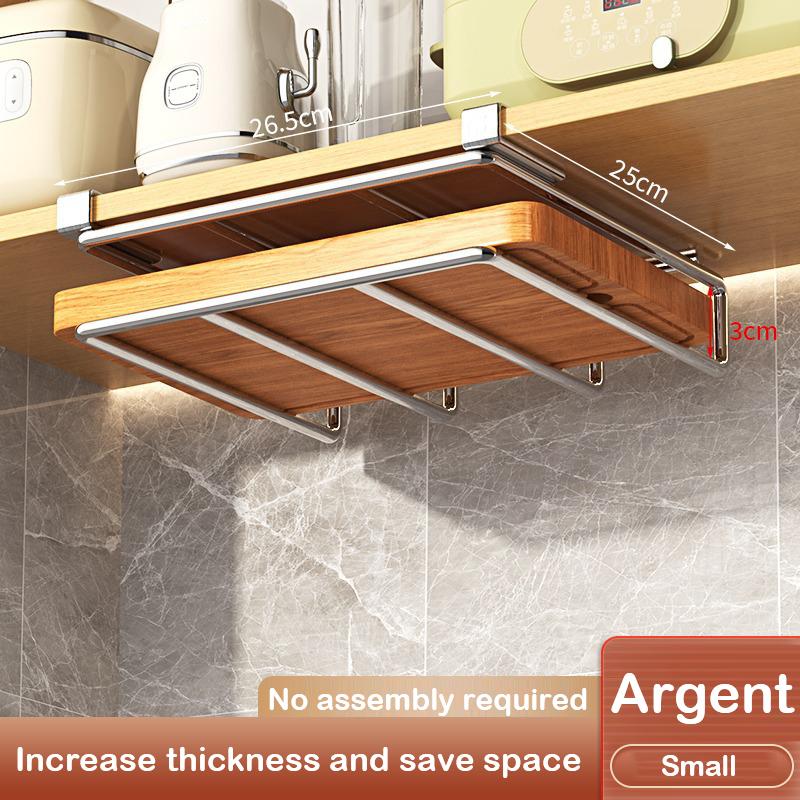 Kitchen Under Cabinet Basket Storage Shelf Cutting Board Rack Kitchen Closet Rack Under Desk Cabinet Office Bathroom Organizers