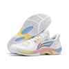 Li Ning Hunting II Амортизация Поддержка Отскок Низкие Бадминтонные Кроссовки Унисекс Стандартные Белые AYTV013-1