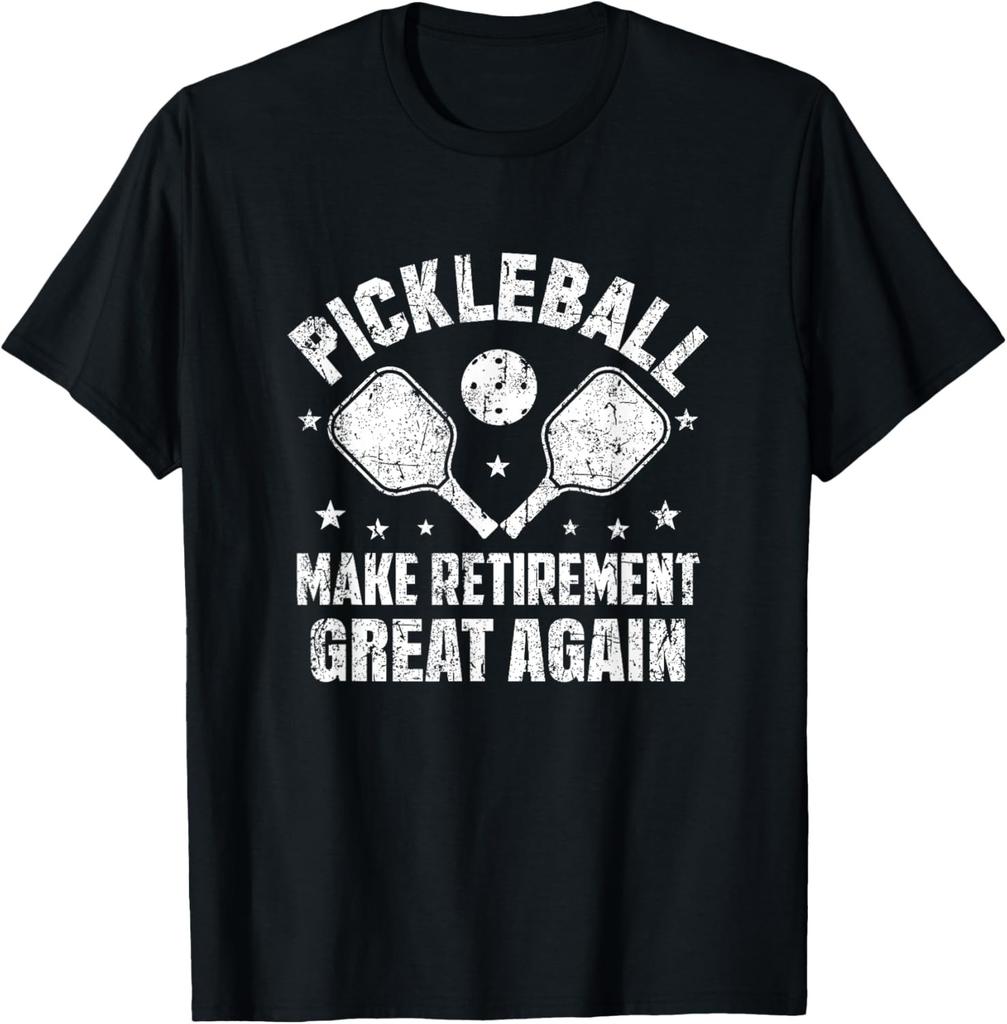 Funny Pickleball Make Retirement Great Again Sports Fan T-Shirt