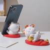 Очаровательная подставка для телефона и планшета Lucky Cat - креативный мультяшный держатель для стола, украшение и подарок для пар