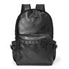 SHELKSBAG Черный Модный Рюкзак с Заклепками Унисекс Элегантная ПУ Кожа Панк Готика Сумка для Ноутбука Школьный Университетский Мужской Женский Рюкзак