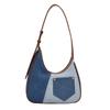 Модный дизайн Sense Denim Underarm Bag Популярные взрывные сумки Женская новая сумка Niche Light Luxury Single Shoulder Pack