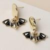 Bat Halloween Pendant Earrings With Electroplated Finish For Party Accessories