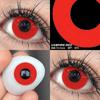 FUNSACHY 2pcs Anime Cosplay Contact Lenses Colored Lens for Crazy Halloween Solid Color Blue Contacts Pink Beauty Pupil Yearly