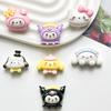 Смоляные аксессуары Sanrio с головами животных: DIY крем-клей, украшения для чехла телефона, заколки для волос, пряжки для обуви