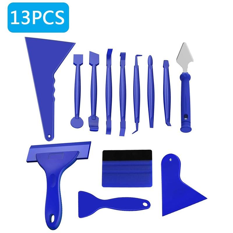 21 шт./13 шт., инструменты для обертывания виниловой пленкой для автомобиля, автомобильная наклейка, комплект скребков для пленки, набор скребков из фетра, набор ножей, наклейка, аксессуары для пластыря