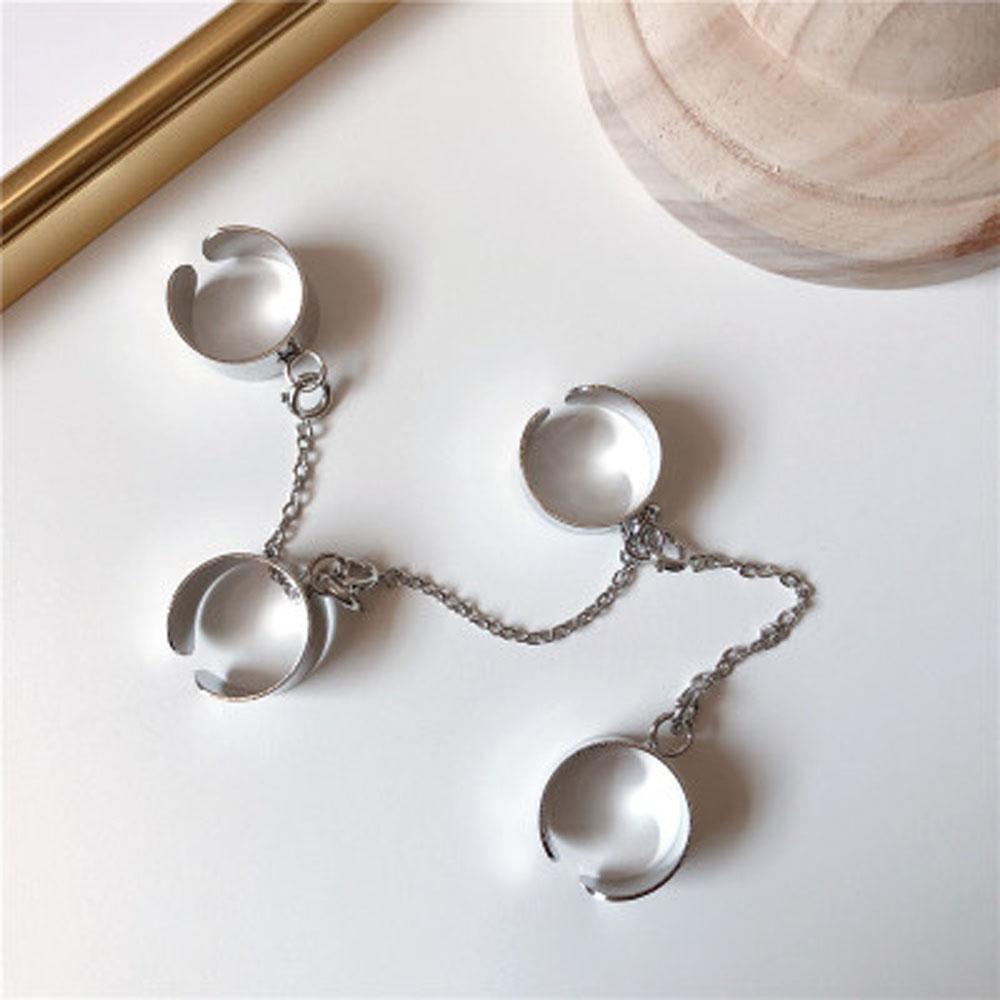 Multi-layer Thumb Ring Adjustable Chain Opening Ring Finger Ring Party Jewelry Fashion Accessories