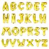 32-Inch Shiny Gold Alphabet Foil Balloons for Weddings & Birthdays