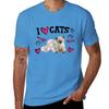 I Love Cats Cute Design T-Shirt Tops Shirts Graphic Tees Big and Tall T Shirts for Men