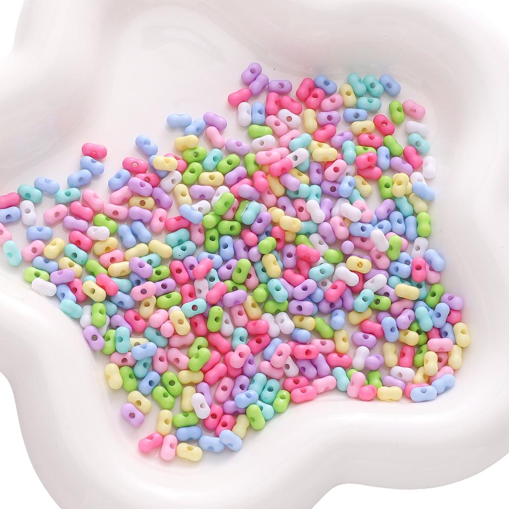 Бусины ручной работы 3x6 мм акриловые однотонные прозрачные арахисовые бусины свободные бусины ручная нить бусины аксессуары для самостоятельного изготовления ювелирные изделия брелок браслет
