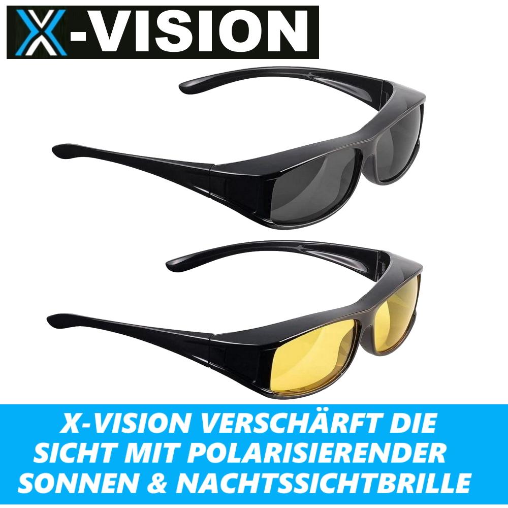 Солнцезащитные очки X-VISION, очки ночного видения, поляризованные, 2 шт.
