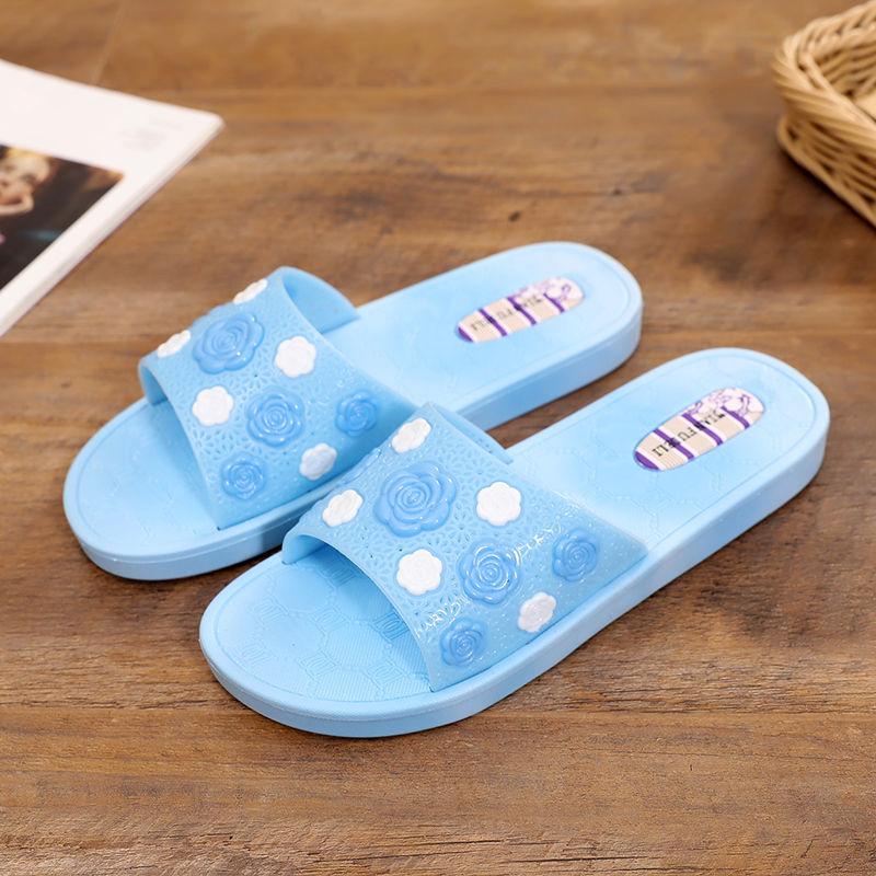 Тапочки для ванной Домашние нескользящие сандалии на толстой подошве с мягкой подошвой Домашние и уличные летние сандалии для ношения Женская обувь на мягкой подошве