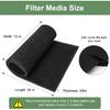 Air Filter Foam Sheet Material Replacement for UNI 12" x 24" x 3/8" 40PPI Coarse Foam Pad Pre Filter Media Washable, Cut to Fit Air Conditioner,