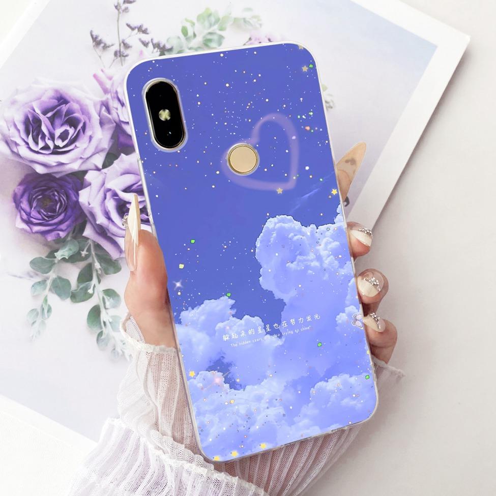 Cover For Redmi S2 Case Y2 Transparent Cute Cat Fashion Butterfly Funny Painted Casing For Redmi Y2 M1803E6G M1803E6H M1803E6I