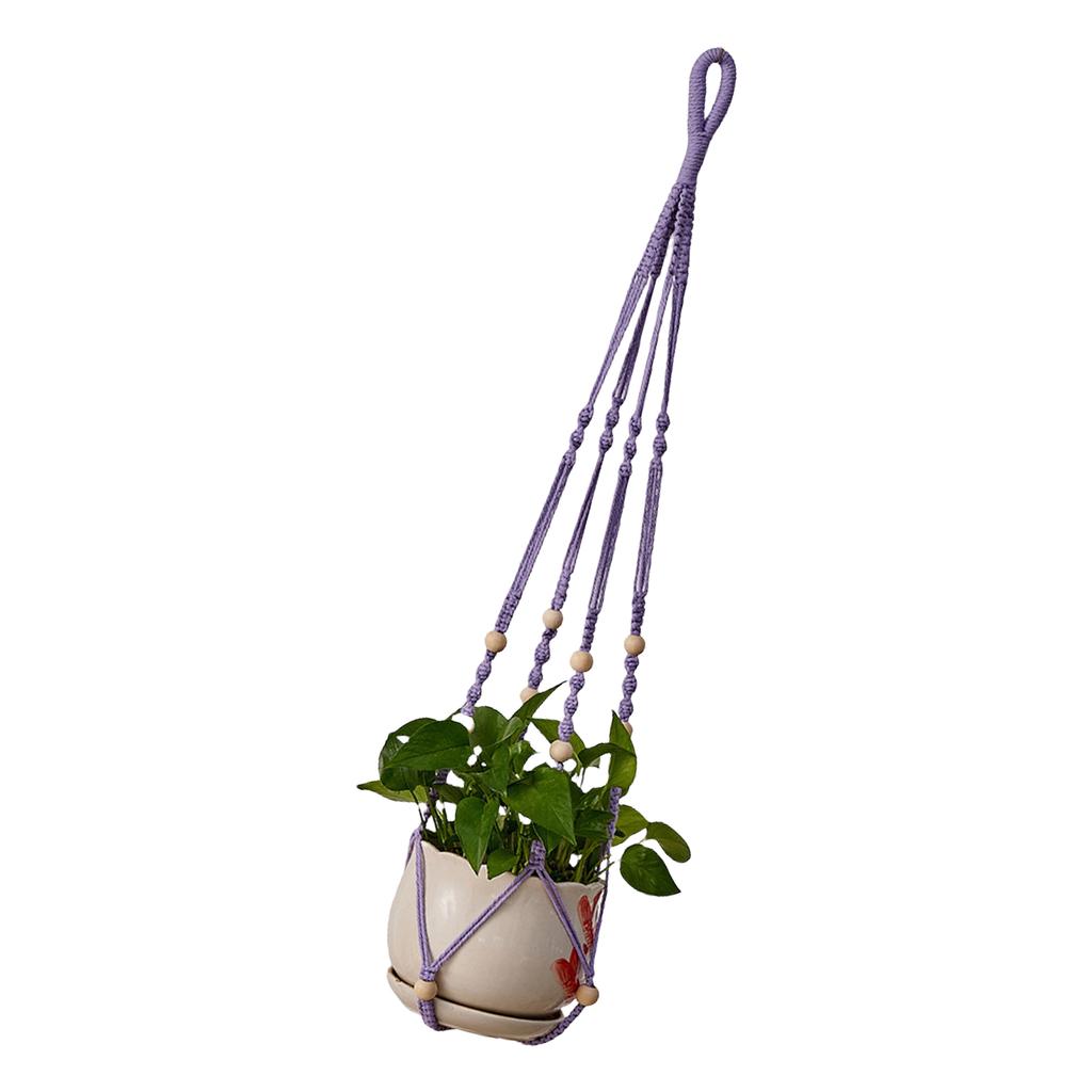 Plant Hanger Handmade Cotton Plant Holder Garden Decoration Outdoor Home Decorations Hanging Basket Flower Pots