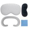 4 in 1 Silicone Eye Mask Cover for VR Headwear Shockproof Protective Case with Lens Cover Face Pad