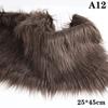 25X45Cm Long Faux Fur Fabric For Needlework Animal Suit Fur Material Diy Doll Hair Long Hair Plush Sewing Fabric