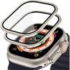 Корпус из алюминиевого сплава + закаленное стекло для Apple Watch Ultra 2 49 мм Защитная пленка от царапин для iWatch Ultra 49 мм