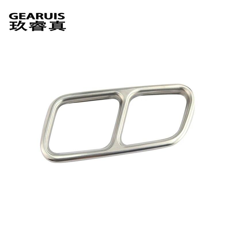 Стайлинга автомобилей автомобилей хвост горло рамка украшения наклейки для Mercedes Benz GLK X204 CLS W218 класс аксессуары для выхлопной трубы