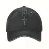 Хип-хоп Бейсболка CactusJack с потертостями Черная Snapback Кепка с вышивкой MOM I CAN FLY Подходит для любого сезона
