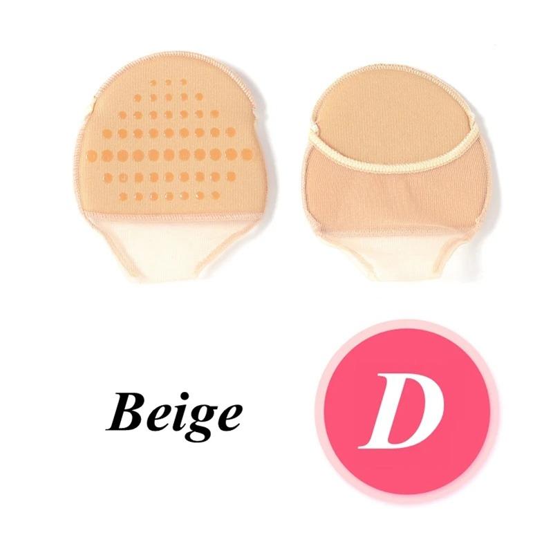 1 Pair Invisible Half Size Forefoot Cushion Women's High Heels Anti-slip Foot Protectors Soft and Durable Insoles Reduce Pain