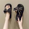 Bow Fairy удобные сандалии тапочки женская летняя верхняя одежда фея толстая подошва одна тапочка женская мода женская летняя дышащая обувь