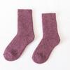 Женские повседневные толстые термоноски Pure Color Thickened Fleece Wool Sock
