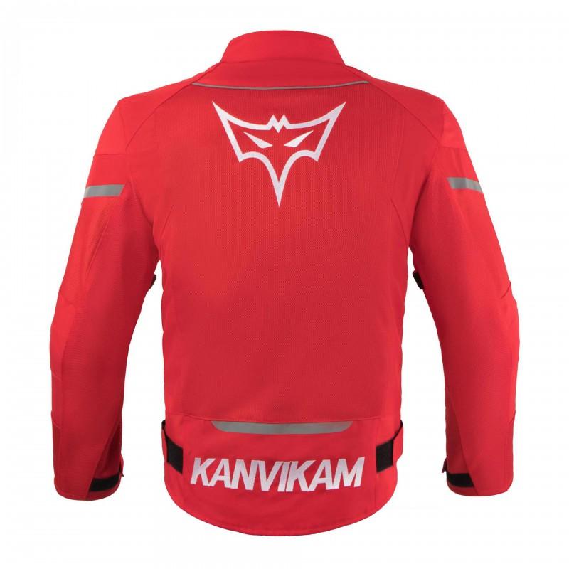 KANVIKAM Сетчатый Мотоциклетный Костюм для Езды Вне Дороги Гонки Дышащий Светоотражающий Унисекс 2-х Элементный Комплект В Красном Черном Или