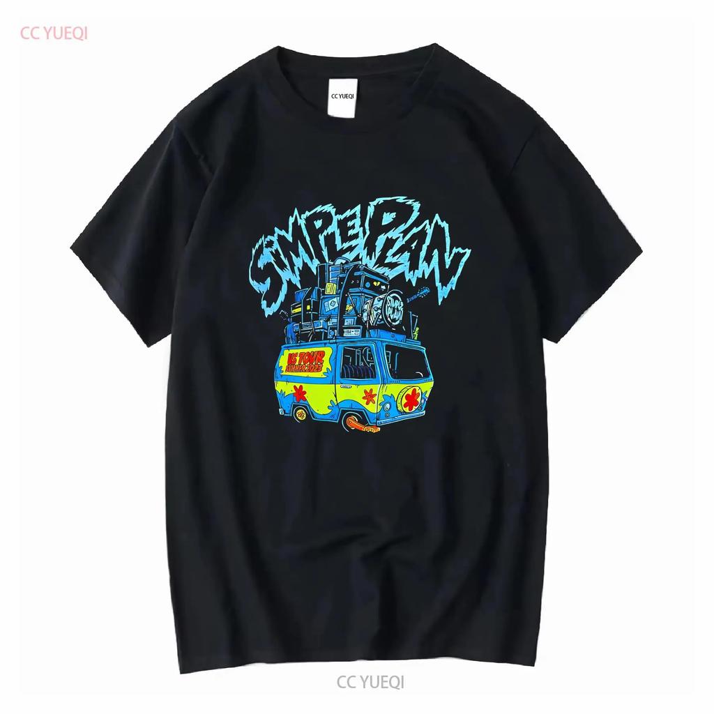 Simple Plan Us Tour Summer 2023 Black T shirt S71467 vintage Washed Breathable Top For Everyday Wear Versatile designer clothes