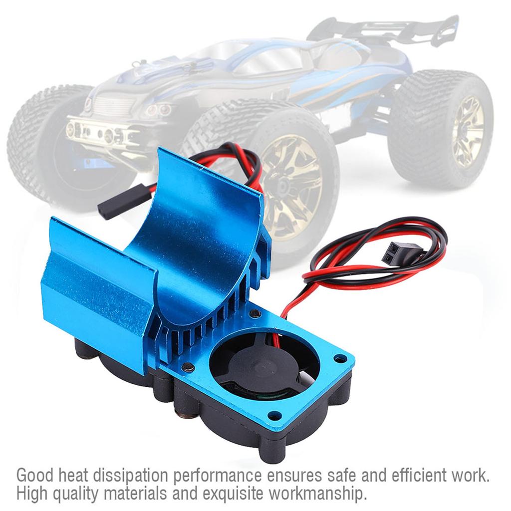 540 550 Motor Twin Cooling Fan Heat Sink With for 1 10 Scale Electric RC Car