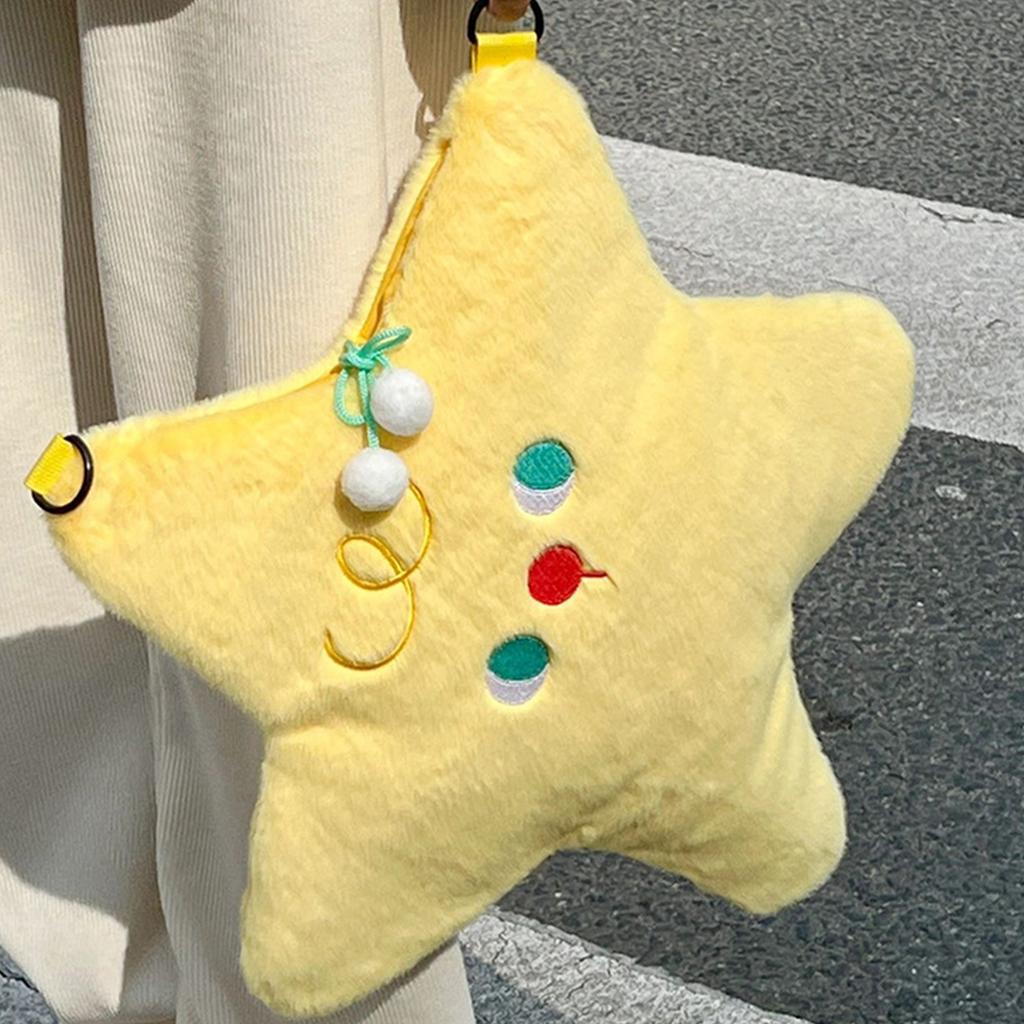 Симпатичные женские плюшевые сумки через плечо в форме звезды, модные повседневные женские сумки через плечо с мультяшными героями