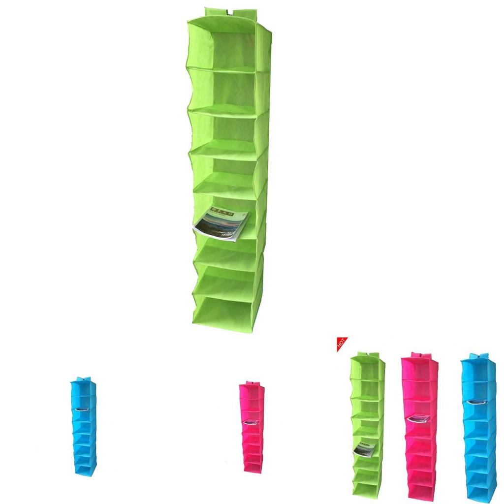 8-ярусный подвесной органайзер для обуви из нетканого материала для хранения в шкафу и домашней организации