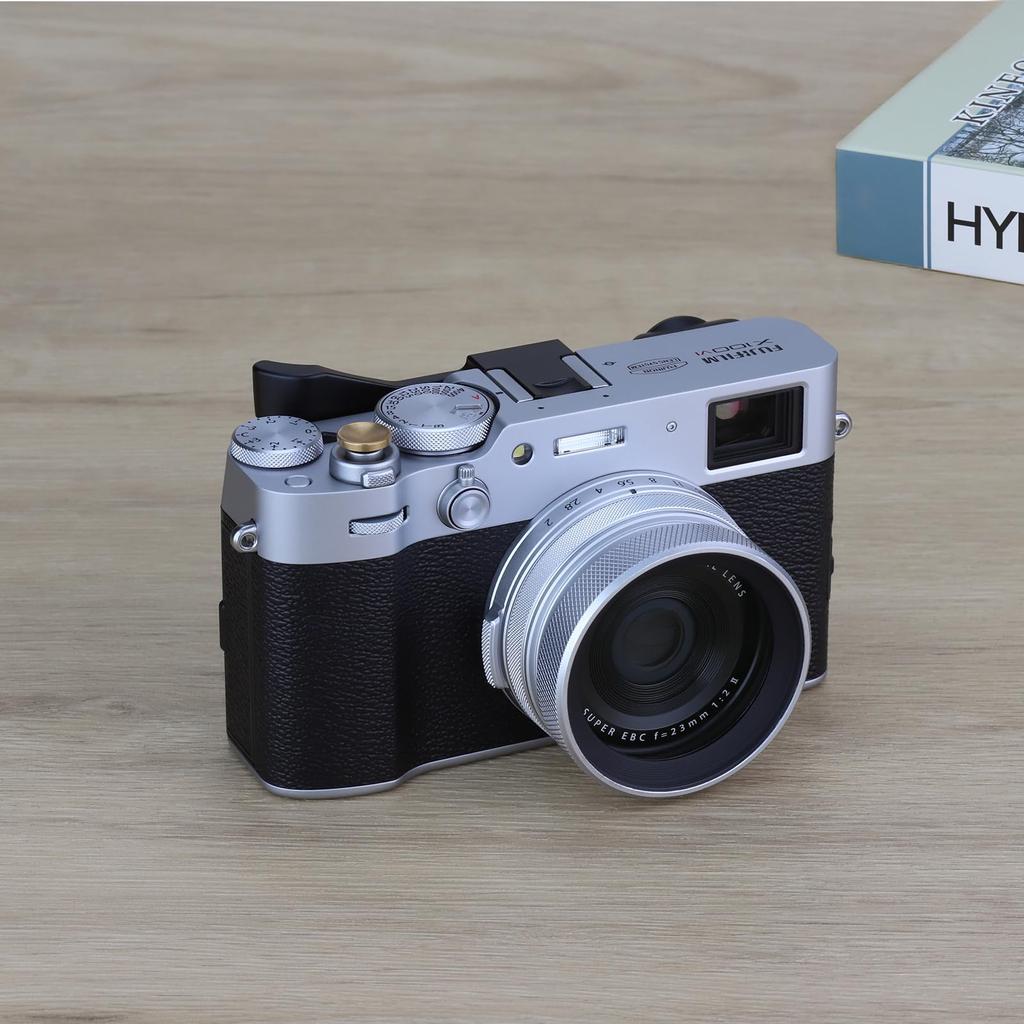 Haoge Metal Thumb Up Rest Hand Grip Fujifilm X100VI Fujinon X100V Camera Accessories Black Hot Shoe Thumb Up THB-XVB