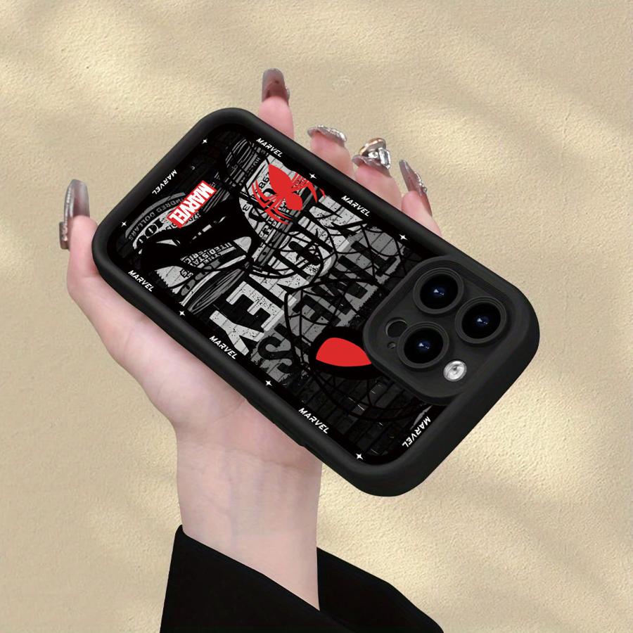 Чехол Marvel Человек-паук Железный человек для iPhone 16e 13 12 11 Pro Max 15 16 14 Plus XS Max XR 17 Air Мягкий чехол