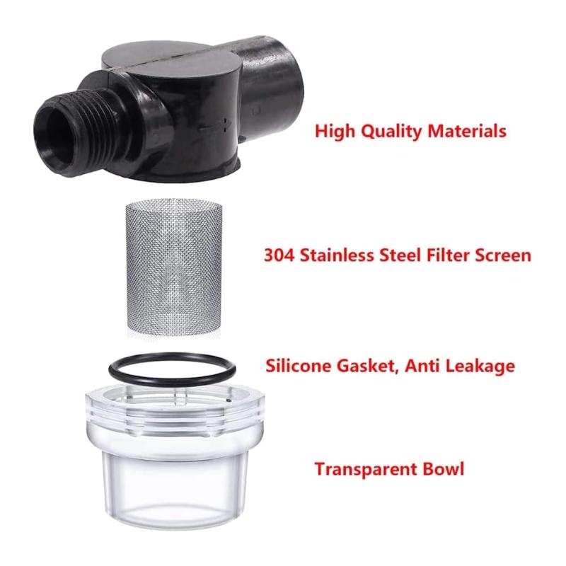 Фильтр для полива садового шланга, фильтр предварительной очистки для сельскохозяйственного орошения, фильтр для аквариумной воды с сеткой 50 ячеек