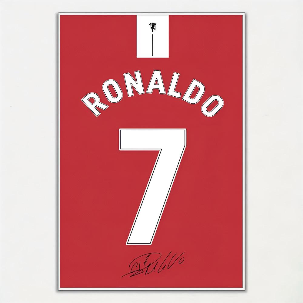 Football Jersey Name Poster Home Living Room Bedroom Bar Cafe Art