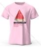 Fun Watermelon Graphic T-Shirt - Men's Fashion Summer Casual T-Shirt, Lightweight and Breathable