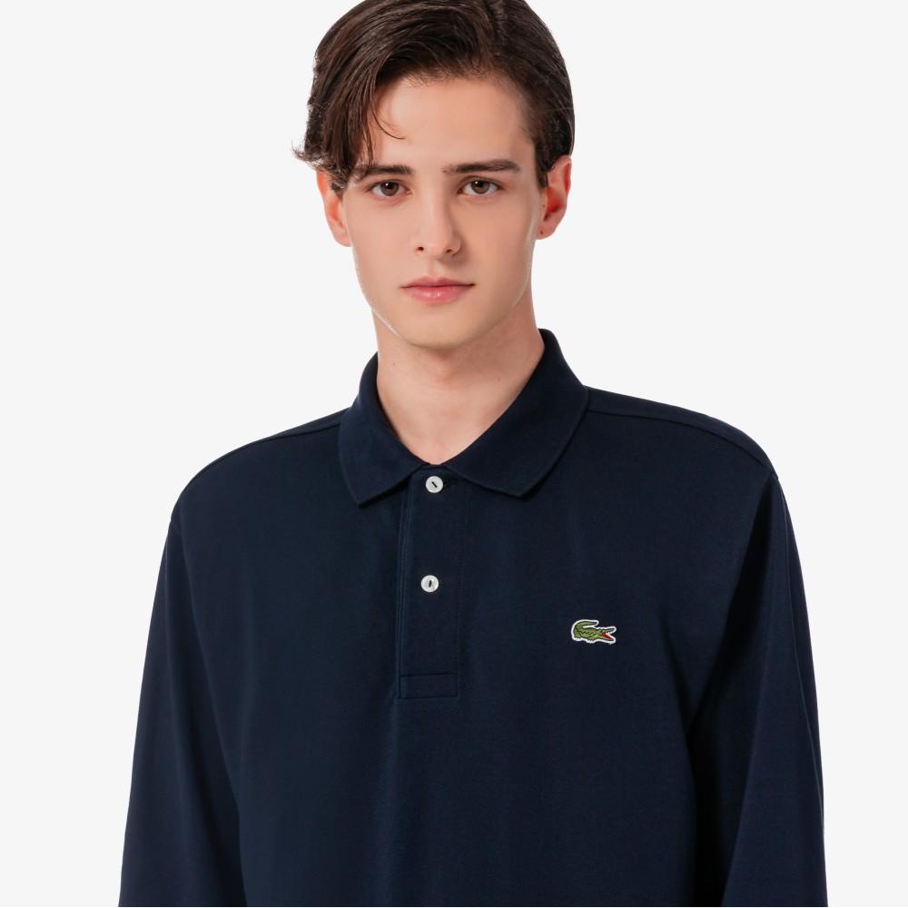 [Lacoste] Men's French Regular Fit Basic Long Sleeve Polo Shirt PH732E-56GHDE