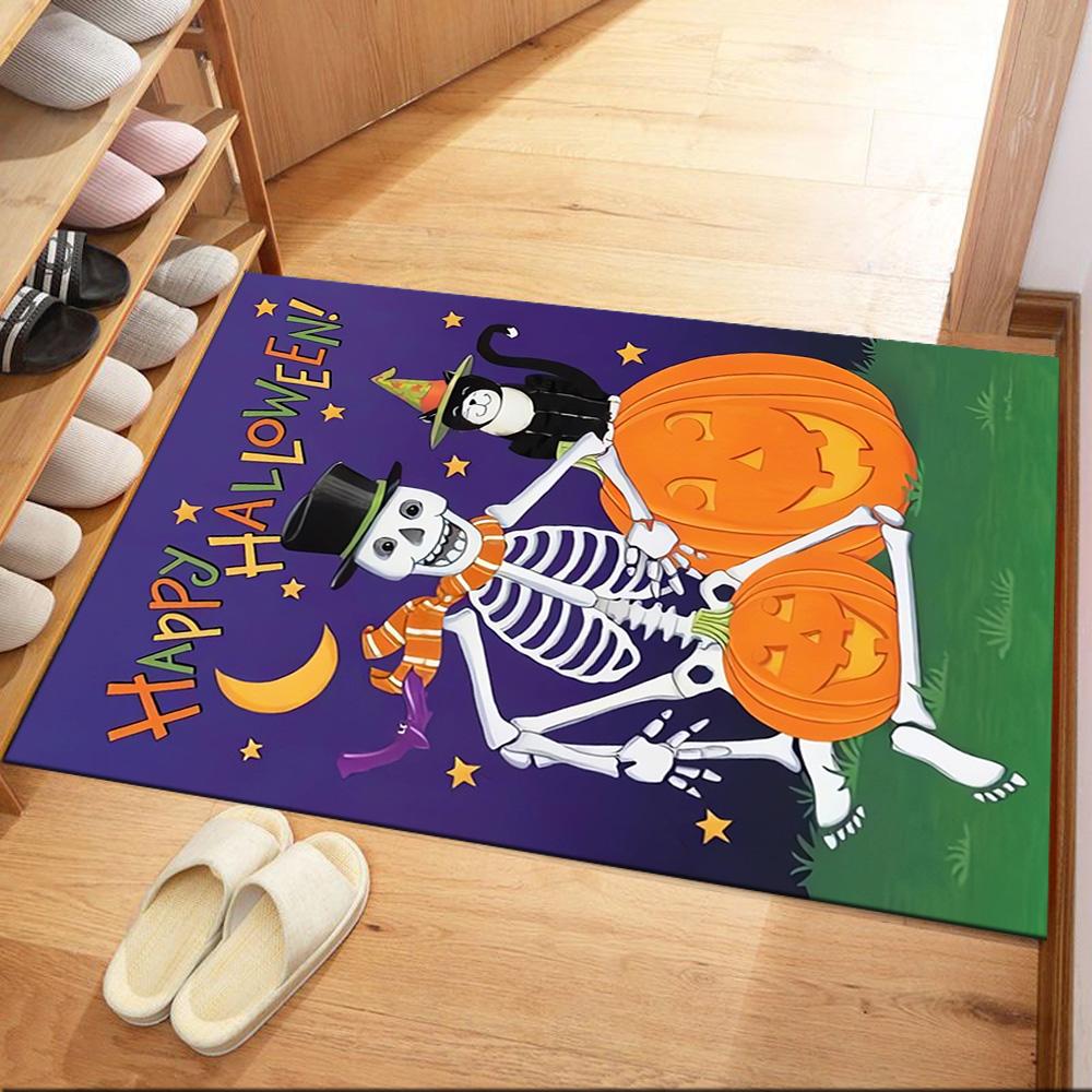 Spooky Halloween Night Floor Mats for Living Room, Bedroom and Room Decoration Are Suitable for Gifts.