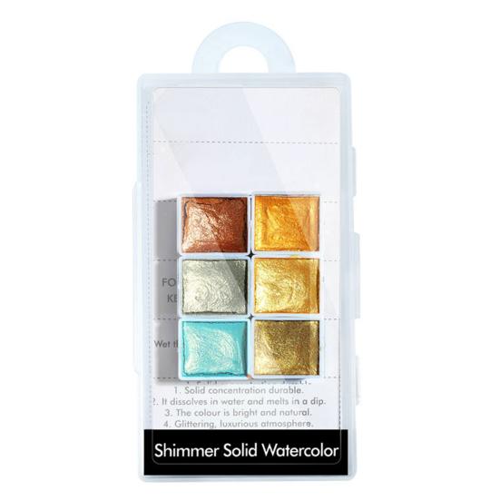 Yousheng Watercolor Nail Solid Paint Перламутровая легкая пигментная краска для ногтей с блестками для женщин