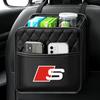 Car Multi-function Storage Bag Automobile Seat Back Storage Pocket for Audi C5 C6 C7 A4 B6 B8 B7 A6 A3 A5 Q3 Q7 8P S3 S5 S1 S4 S2 RS3 RS4 RS5 RS6 RS8