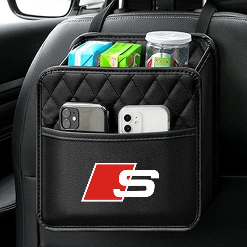 Car Multi-function Storage Bag Automobile Seat Back Storage Pocket for Audi C5 C6 C7 A4 B6 B8 B7 A6 A3 A5 Q3 Q7 8P S3 S5 S1 S4 S2 RS3 RS4 RS5 RS6 RS8