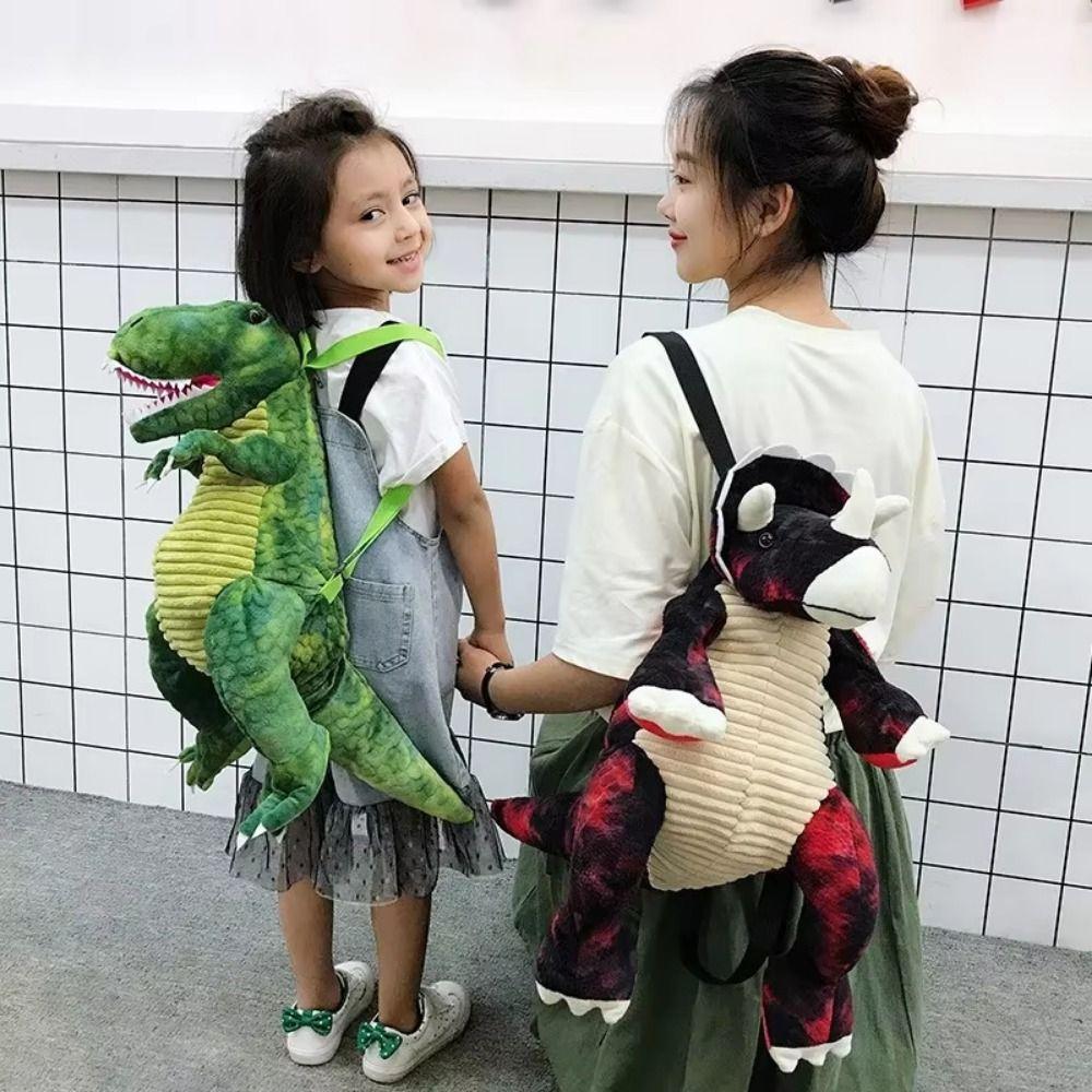 Simulation Dinosaur Plush Dinosaur Doll Creative Cute Dinosaur Backpack Parent Child